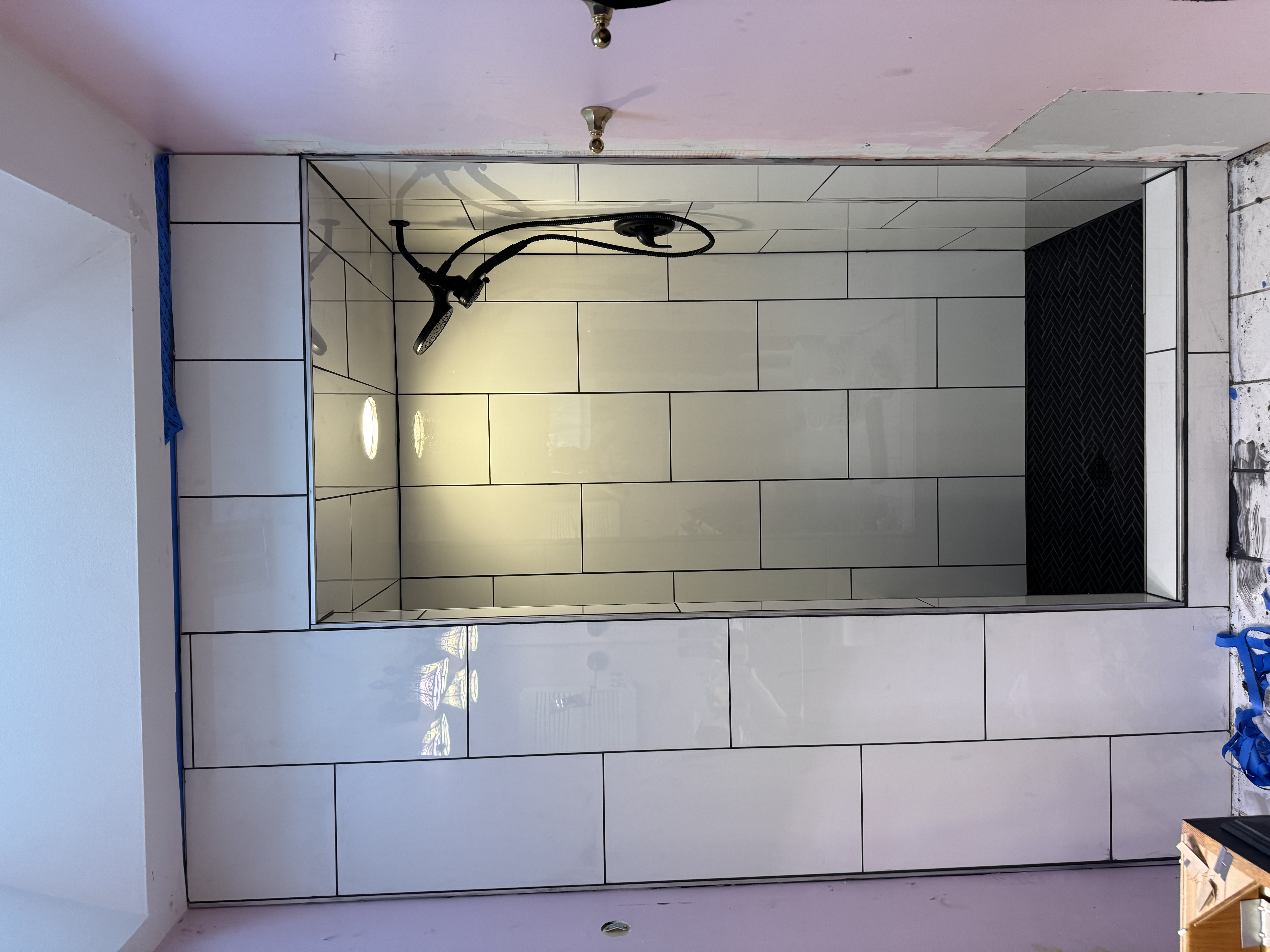 Backyard deck with rail system